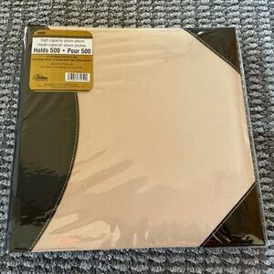 Pioneer High Capacity Photo Album Holds 500 4”x 6” Photos Tan & Black NWT